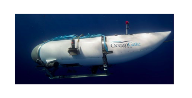 Titan submersible in the water