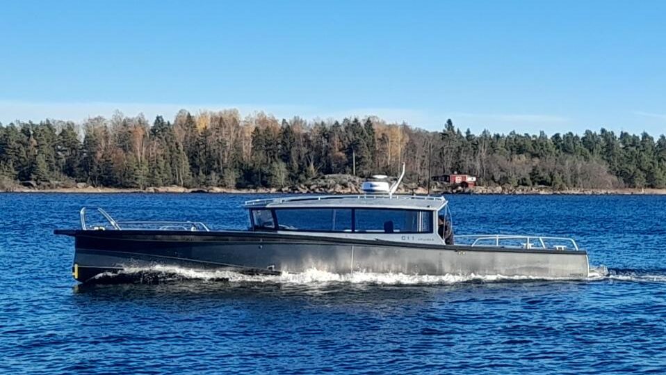 Rugged aluminium Viggo Boat on the water