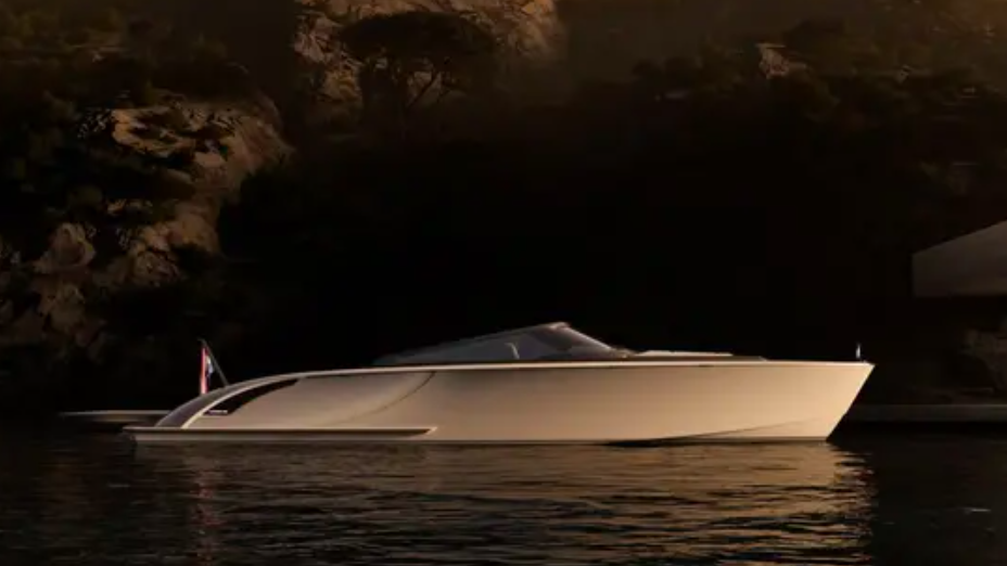 Wajer Yachts 55 - white hull against dark backdrop. Model launched in May 2025, but not being used as shuttle at Cannes