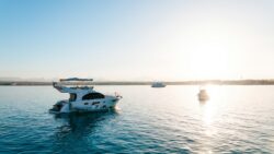 Yachts at the Sahl Hasheesh bay in the Red Sea
