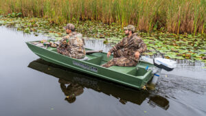 Two men in a DuraNautic boat