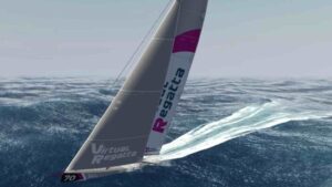 virtual regatta computer game of a yacht
