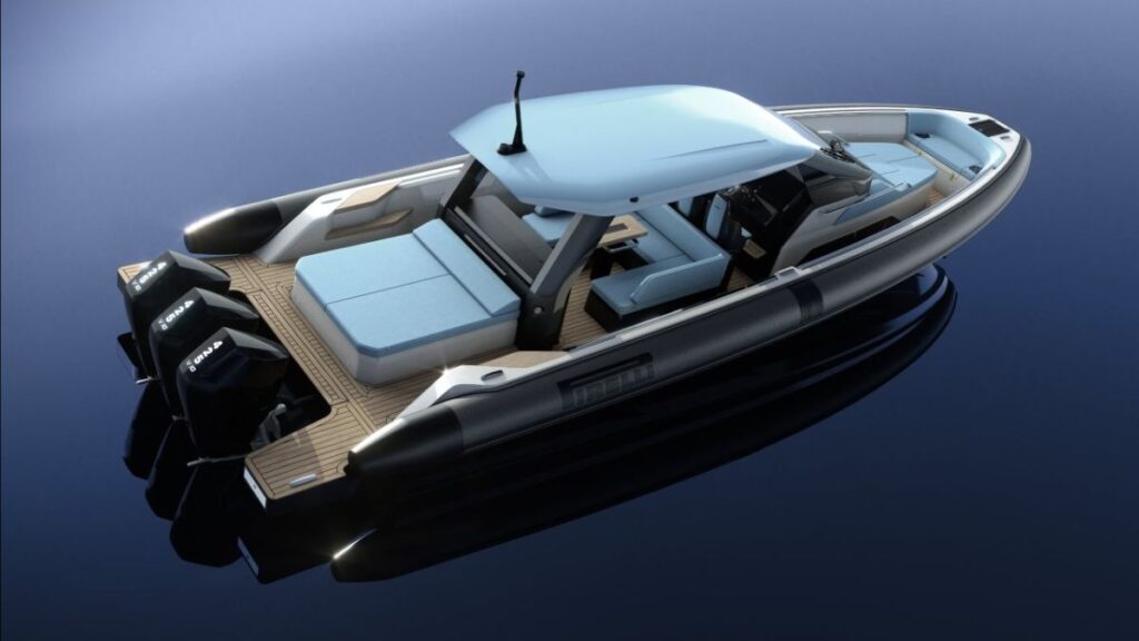 Rendering of a luxury motor day cruiser