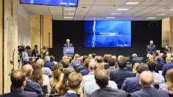 Press conference on Genoa Boat Show by Salone Nautico at Milan stock exchange