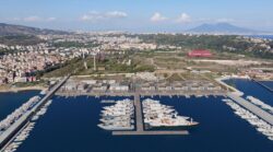 Rendering of a superyacht marina in Naples