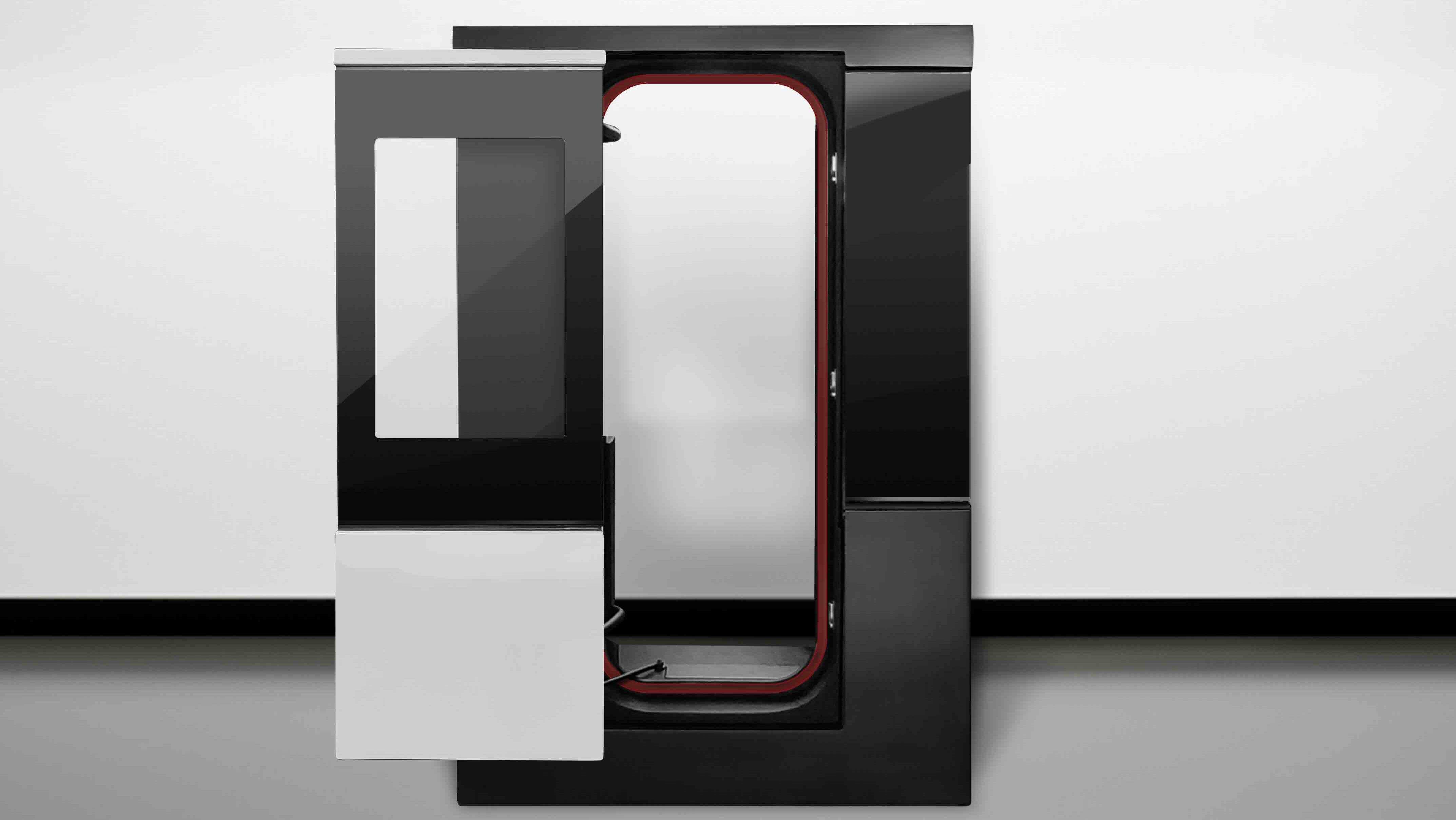 Maritime airlock pantograph door