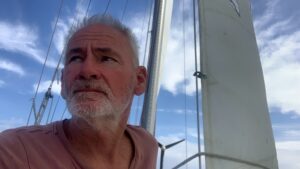 Barry Perrins selfie at sea