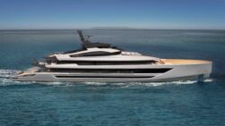 Luxury white Dunya 80-metre superyacht