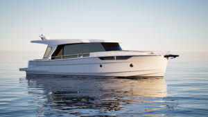 Darstellung des 42 Fuß langen Greeline-Motorboots