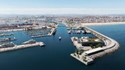 Rendering of new marina and breakwater in Spain