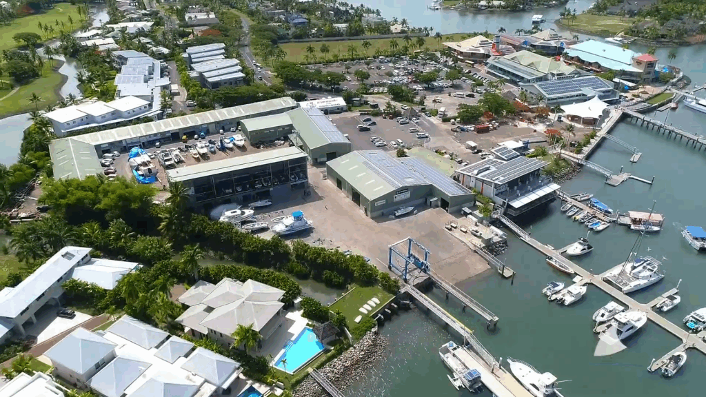 Port Denarau Marina from above