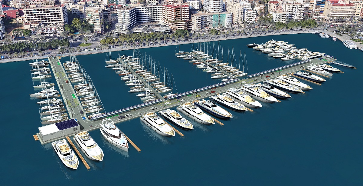 Rendering showing Marina Port de Mallorca