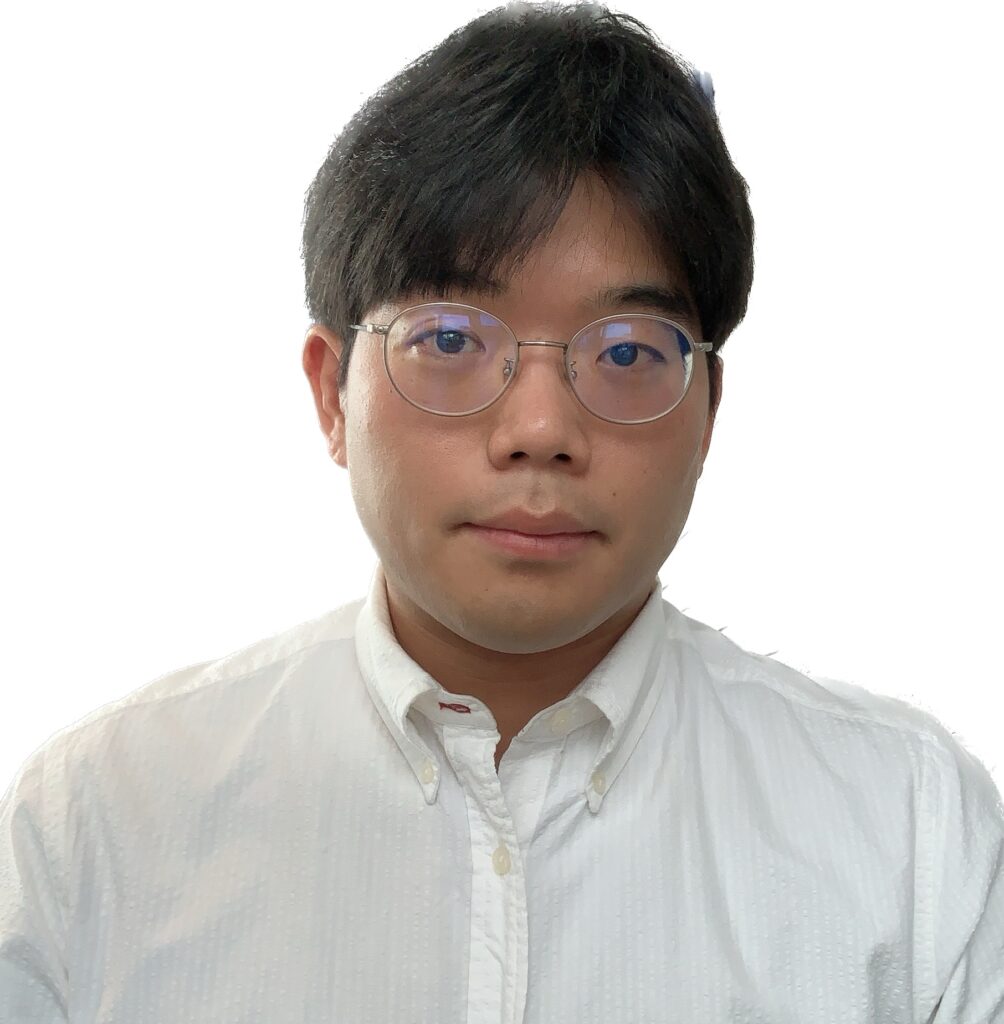 man with glasses and white shirt