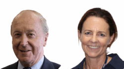 Board changes at E P Barrus: headshot composite of Andrew Feilden and Kiki Glen