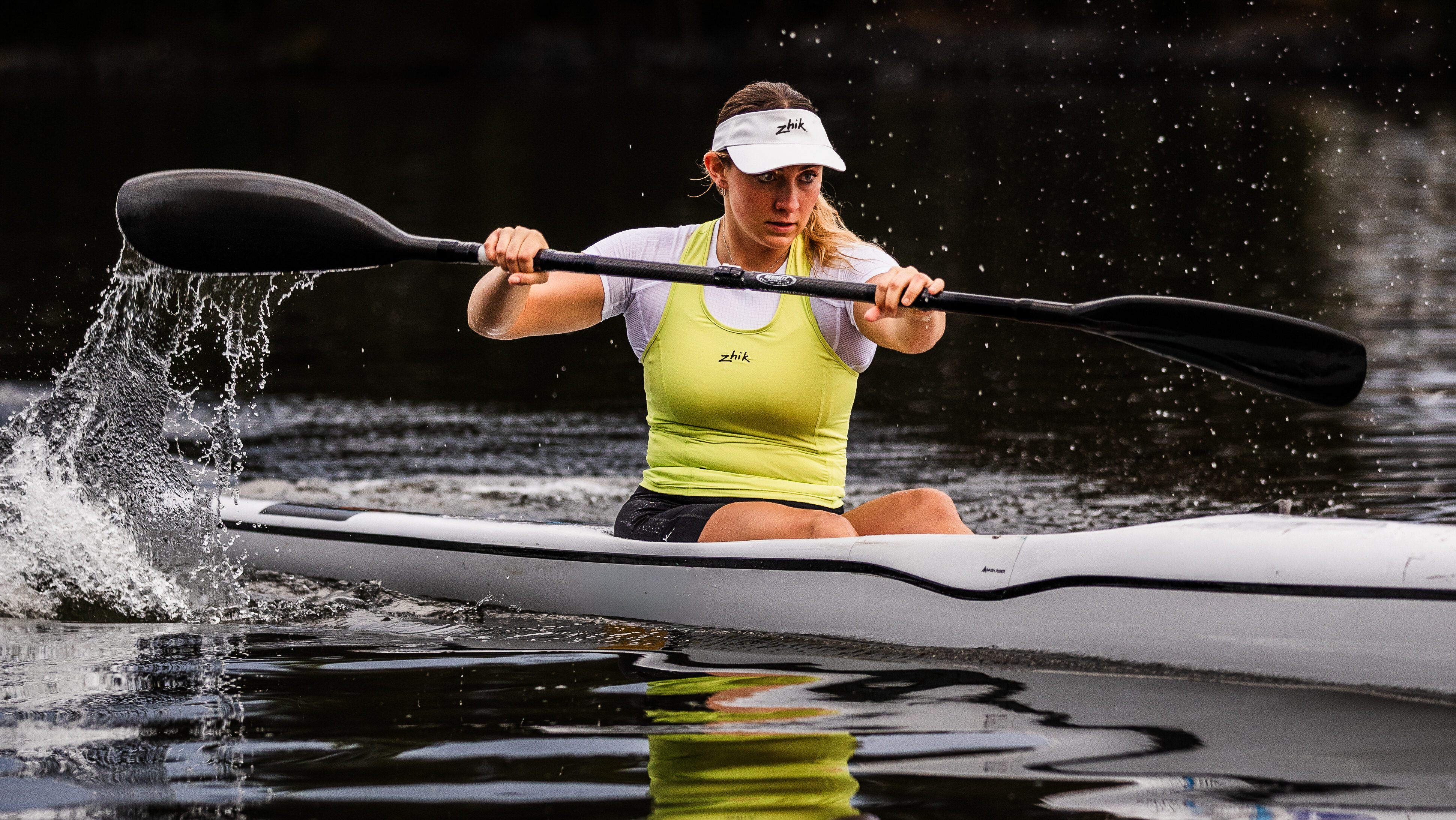 Image of woman rower with new Zhik clothing