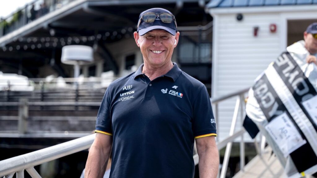 Bruno Dubois, Opening Keynote Speaker on Day 1. Image courtesy of Ricardo Pinto / SailGP