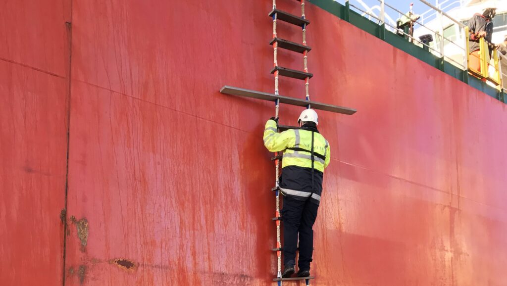 MAIB Inspectors Boarding Vessel