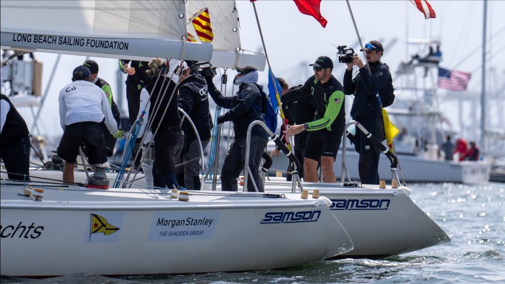 The 1080 Media TV team on board live in the final of the Congressional Cup Regatta 2025.
Photo by WMRT-Ian Roman