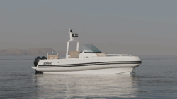 Zodiac tender x9CC side view