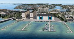 An aerial rendering of the Tierra Verde Marina after the project's first phase. Image courtesy of Greenleaf