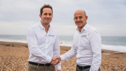 Ben Ainslie (left) with Athena Racing CEO, Ian Walker cr Athena Racing
