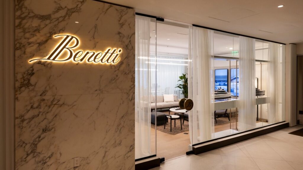 Benetti showroom office front