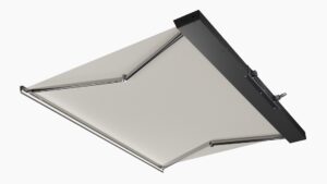 render of a cassette awning for boats made by Makefast Group