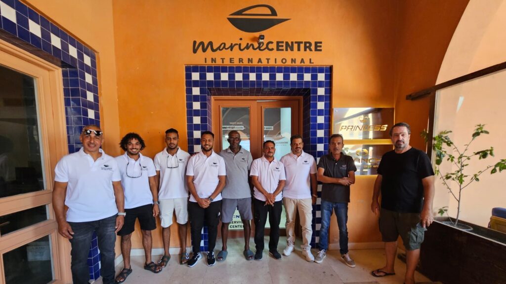 Group image of Marine Centre International team in Egypt