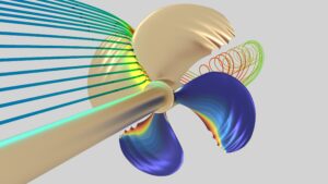 Rendering of sailfish propeller