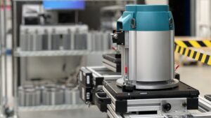 Sleipner's eVision electric motor, developed and assembled in-house as part of the company's investment in advanced electrification.