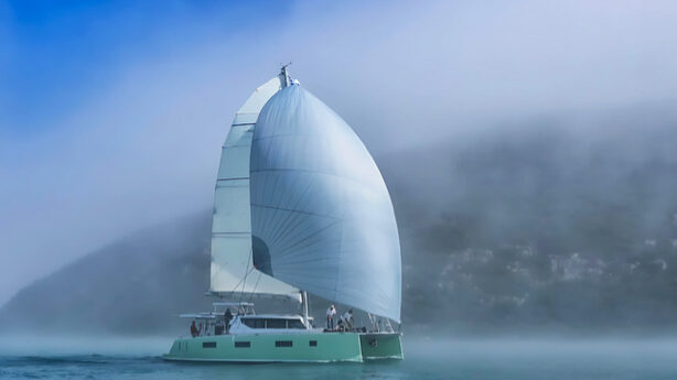 Catamaran from Vision Yachts under sail