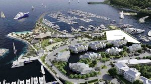 rendering of extended marina