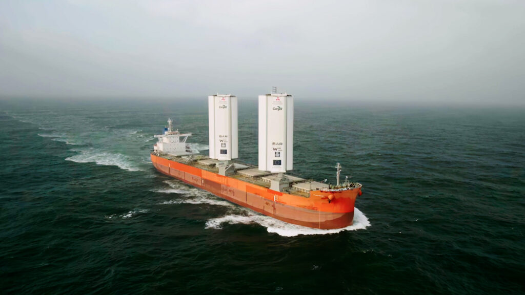 WindWings on a cargo ship