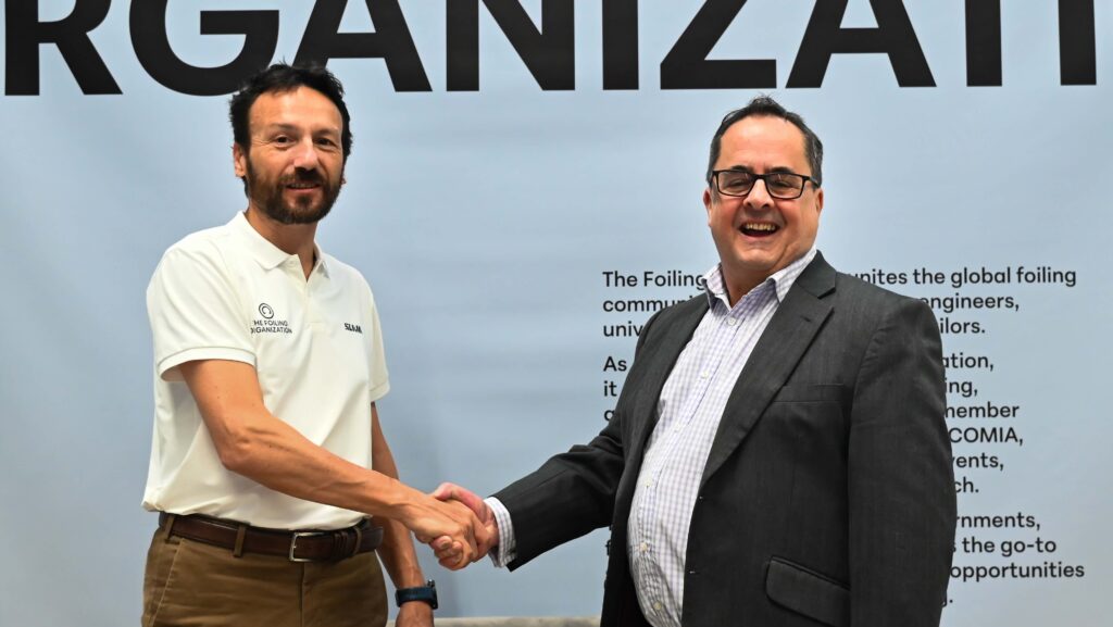 Luca Rizzotti - President of The Foiling Organization [left] and Joe Lynch - CEO of ICOMIA