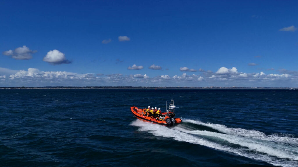 RNLI boat at sea