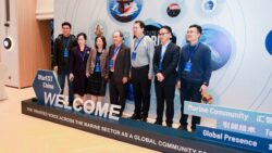 People standing on small stage