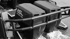 Air Sea Land Group (ASL GRP) ballistic outboard covers in use