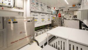 Supply of FischerPanda variable speed generator with parallel option on board Amer 100