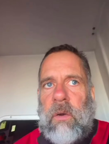 Jari Saario in solo row boat prior to rescue