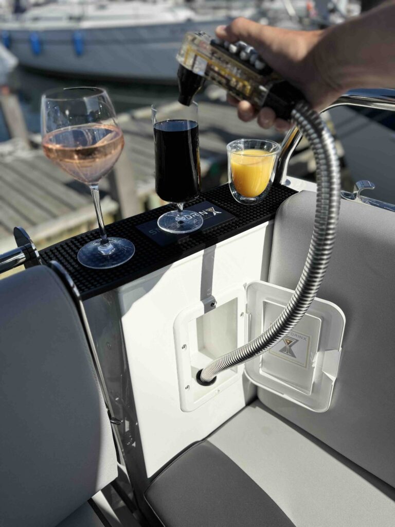 SmartdrinX drink mixing machine  on aft deck
