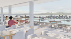 Loch lomond marina illustration drawing