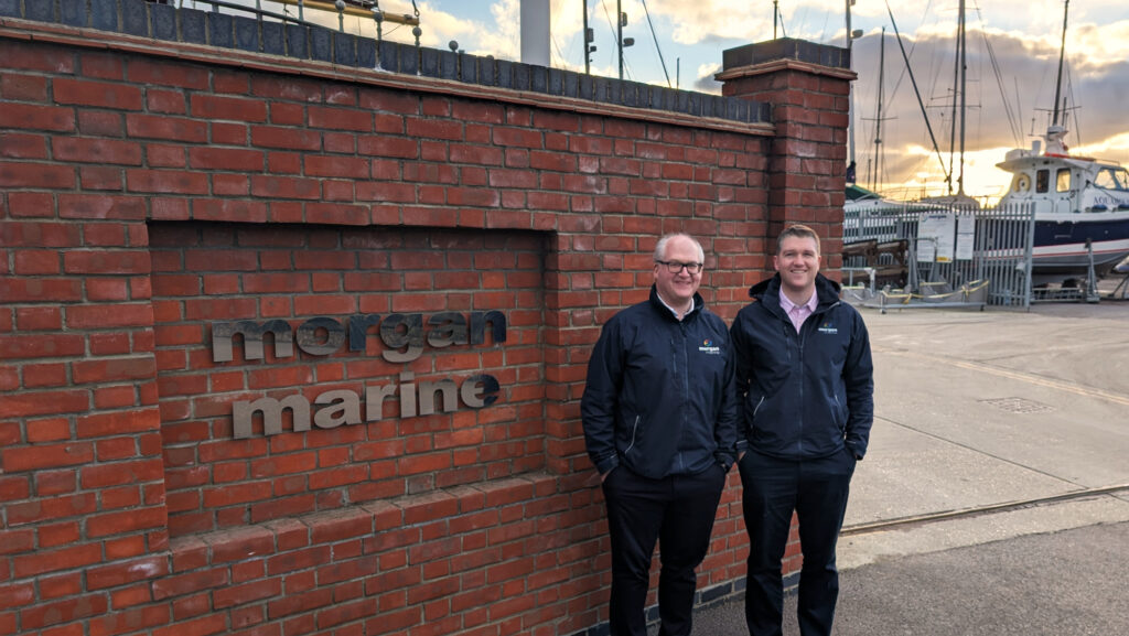 Graham and Oli Miller at Morgan Marine