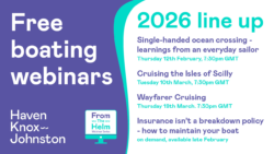 Haven Knox-Johnston 2026 boating webinars poster