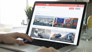 BM Academy visuals on laptop screen