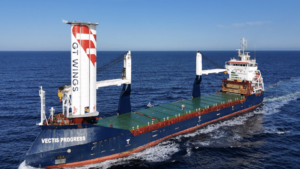 GT Wing propulsion on cargo ship