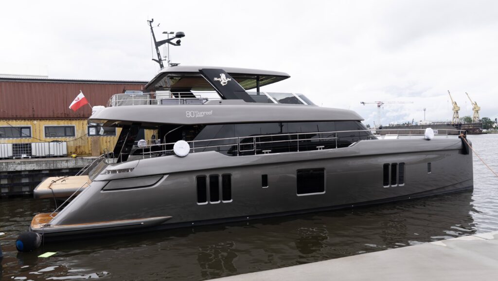 a boat made by Sunreef Yachts