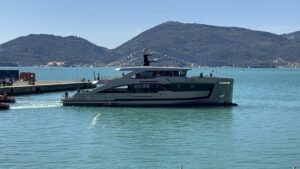 Seamore 34 Antonini Navi grey steel yacht