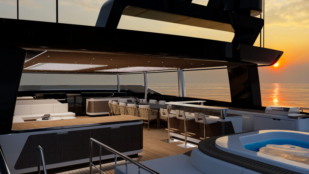 Rendering of how the fly deck on GX42 will appear when finished