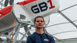 Andrea Tesei with GB1 boat