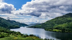 Loch Lomond is located within Loch Lomond & The Trossachs National Park in Scotland